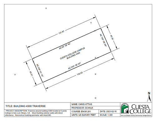 AutoCAD Building 4300 Layout