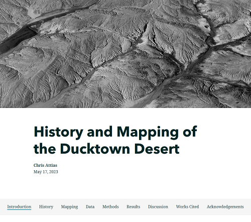 Screenshot of ArcGIS Online StoryMap